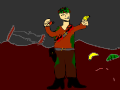 Samwise in battle gear
