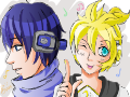 Kaito and Len >w<