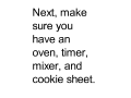 Making Chocolate Chip Cookies