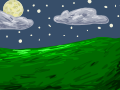 Cloody night at the moors