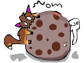 Leader nomming cookie